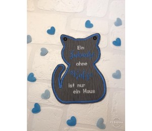 Stickserie - ITH Türschilder Katzen